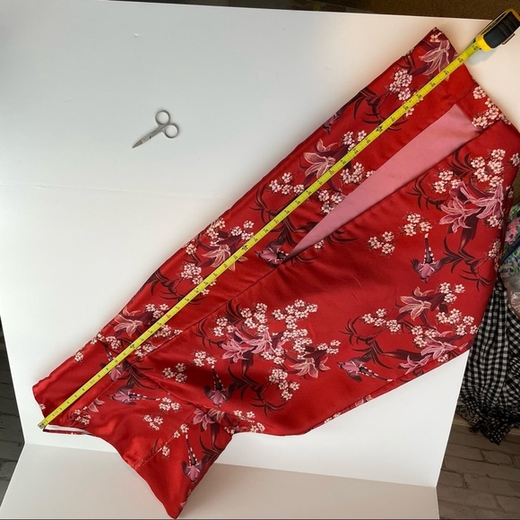 JOHANNA ORTIZ El Dia Que Me Quieras Dress Renaissance Victorian Red Ruffle satin - Picture 12 of 17